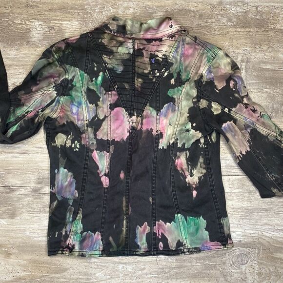 H&M Jean Jacket Distressed Women’s Sz Extra Small - Picture 5 of 5